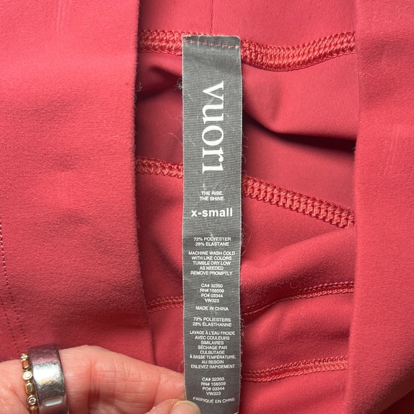 Vuori Pink Leggings size XS - Picture 8 of 10